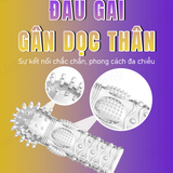 (Có Video)Bao cao su ngón tay Aichao A-Spot 5 đầu gai lớn gân dọc thân