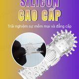 (Có Video)Bao cao su ngón tay Aichao A-Spot 5 đầu gai lớn gân dọc thân