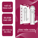 (Có Video) Bao cao su Aichao dài 12.5cm đầu thân gai râu rồng