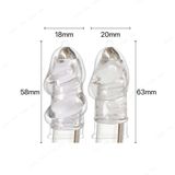 (Có Video) Bao cao su Aichao 6.3cm trong suốt