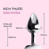 Phích cắm hậu môn inox đuôi cáo trắng White Fox