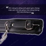 Còng tay chất liệu da cao cấp BDSM Black
