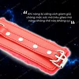 Còng tay chất liệu da cao cấp BDSM Red