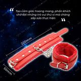 Còng tay chất liệu da cao cấp BDSM Red