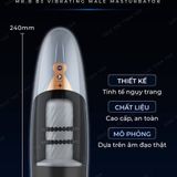 (Có Video) Âm đạo giả tự động Mr.B B3 5 chế độ rung có âm thanh gai mềm dùng pin sạc
