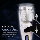 (Có Video) Âm đạo giả tự động Ailighter Katerina II rung 5 chế độ xoay ngoáy 360 độ pin sạc