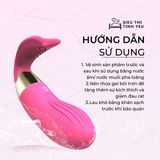 (Có Video) Trứng rung Wanle Cute Whale điều khiển từ xa 12 chế độ rung tỏa nhiệt dùng sạc