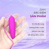 (Có Video) Trứng rung mini nhỏ gọn 12 chế độ dùng pin Pretty Love Harriet