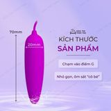 (Có Video) Trứng rung mini nhỏ gọn 12 chế độ dùng pin Pretty Love Harriet