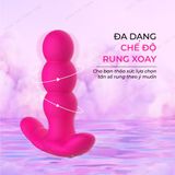 (Có Video) Trứng rung 7 chế độ điều khiển từ xa pin sạc màu hồng Nalone Pearl