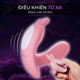 (Có video)Trứng rung Leten Butterfly Vibrator 10 chế độ rung tạo nhiệt pin sạc màu hồng