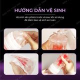 Cốc Âm đạo giả cầm tay trong suốt nhỏ gọn tiện dụng Masturbator Purple
