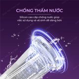 Cốc Âm đạo giả cầm tay trong suốt nhỏ gọn tiện dụng Masturbator Purple