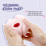 (Có Video) Âm đạo giả silicone nguyên khối cầm tay Magic Eyes Macaron