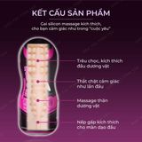 Cốc Âm đạo giả cầm tay tiện dụng Lovetoy rung đa chế độ dùng pin