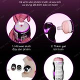 Cốc Âm đạo giả cầm tay tiện dụng Lovetoy rung đa chế độ dùng pin