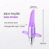 (Có Video) Lưỡi rung cực mạnh giá cực rẻ Baile màu tím dùng pin