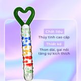 ( CÓ VIDEO ) Dương vật giả sang trọng thủy tinh pha lê hình Gậy Phép