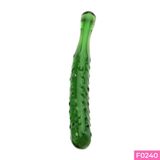 ( CÓ VIDEO ) Dương vật giả sang trọng thủy tinh pha lê hình dạng Quả Dưa Leo