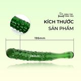 ( CÓ VIDEO ) Dương vật giả sang trọng thủy tinh pha lê hình dạng Quả Dưa Leo