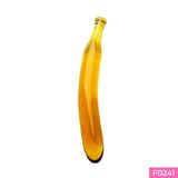 ( CÓ VIDEO ) Dương vật giả sang trọng thủy tinh pha lê hình dạng Quả Chuối