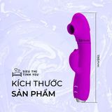 ( CÓ VIDEO ) Dương vật giả Pretty Love Regina 12 chế độ rung hút dùng pin sạc