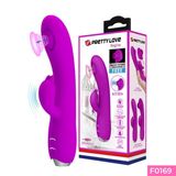 ( CÓ VIDEO ) Dương vật giả Pretty Love Regina 12 chế độ rung hút dùng pin sạc