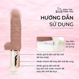 (Có video) Dương vật giả Erosex có bìu rung thục đa chế độ tỏa nhiệt làm ấm dùng pin sạc