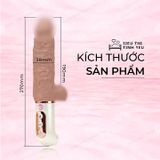 (Có video) Dương vật giả Erosex có bìu rung thục đa chế độ tỏa nhiệt làm ấm dùng pin sạc