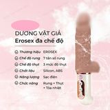 (Có video) Dương vật giả Erosex có bìu rung thục đa chế độ tỏa nhiệt làm ấm dùng pin sạc