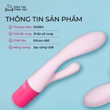 (Có video) Dương vật giả Durex Soft Dual-Head Vibrator 8 chế độ rung dùng sạc