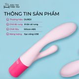 (Có video) Dương vật giả Durex Soft Dual-Head Vibrator 8 chế độ rung dùng sạc