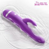 (Có video) Dương vật giả Durex Dual-Head Vibrator- Pulsing 5 chế độ rung dùng pin