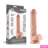 (Có video) Dương vật giả siêu mềm dính tường Lovetoy Sliding Skin Dong dài 9.0