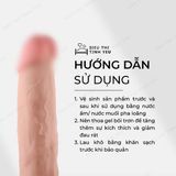 (Có video) Dương vật giả siêu mềm dính tường Lovetoy Sliding Skin dài 8.0