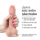 (Có video) Dương vật giả siêu mềm dính tường Lovetoy Sliding Skin dài 7.0