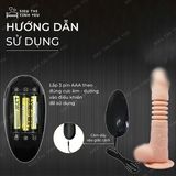 (Có video)Dương vật giả đa chế độ dùng pin dính tường Baile Thunder Up 