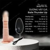 (Có video)Dương vật giả đa chế độ dùng pin dính tường Baile Thunder Up 