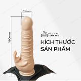 (CÓ VIDEO)Dương vật giả có dây đeo 10 chế độ rung Harness Rabbit Dong