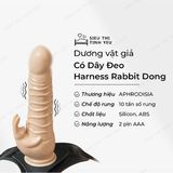 (CÓ VIDEO)Dương vật giả có dây đeo 10 chế độ rung Harness Rabbit Dong