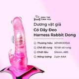 (CÓ VIDEO) Dương vật giả có dây đeo 10 chế độ rung Harness Rabbit Dong
