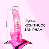 (CÓ VIDEO) Dương vật giả có dây đeo 10 chế độ rung Harness Rabbit Dong