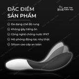 (CÓ VIDEO)Dương vật giả cao cấp 8 chế độ rung LeLo Mona Wave Black