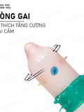 Bao Cao Su Runbo Extra gai lớn màu xanh lá hộp 6 cái 382410