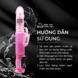 (Có video)Dương vật giả Baile Butterfly Dance đa chế độ rung thục xoay ngoáy dùng pin