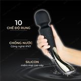 (Có video)Chày rung cao cấp LeLo Smart Wand 2 rung 10 chế độ dùng pin sạc