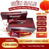 Kẹo nhân sâm tăng sinh lý lâu ra nam và nữ Hamer Mỹ 32 viên