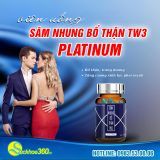 Viên uống bổ thận tráng dương tăng cường sinh lý Sâm Nhung Bổ Thận TW3 Platinum Mẫu Mới Hộp 30 Viên