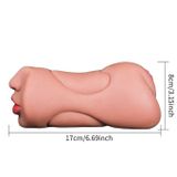 Âm đạo giả silicon hai đầu miệng và âm đạo dài 17cm