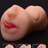 Âm đạo giả silicon hai đầu miệng và âm đạo dài 17cm